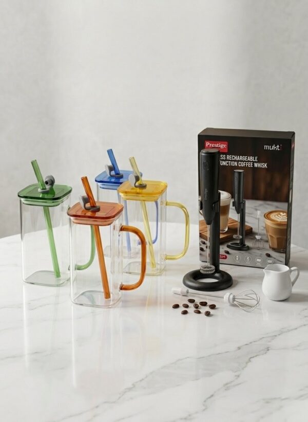 1 PREMIUM COFFEE Whisk & 1 premium coffee mug